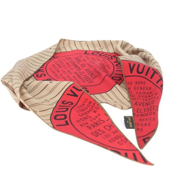 Louis Vuitton Monogram Silk Lv Logo Trunk Bags Scarf/Wrap LV-0519N-0181 - Picture 7 of 8